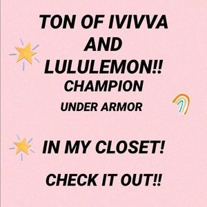 TON OF NAME BRAND STUFF IN MY CLOSET